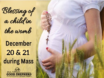 Blessing of a child in the womb